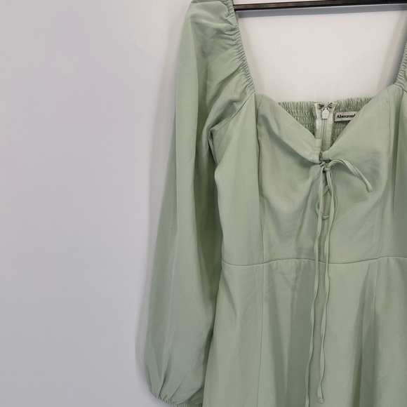 Abercrombie & Fitch Lace Up Flirty Long Sleeve Mini Dress - Picture 3 of 6